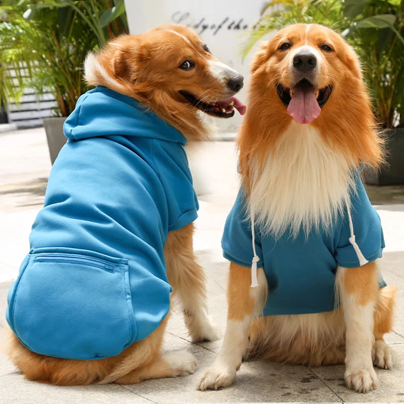 Big Dog Pet Hoodies Clothes 2XL-5XL for Medium Large