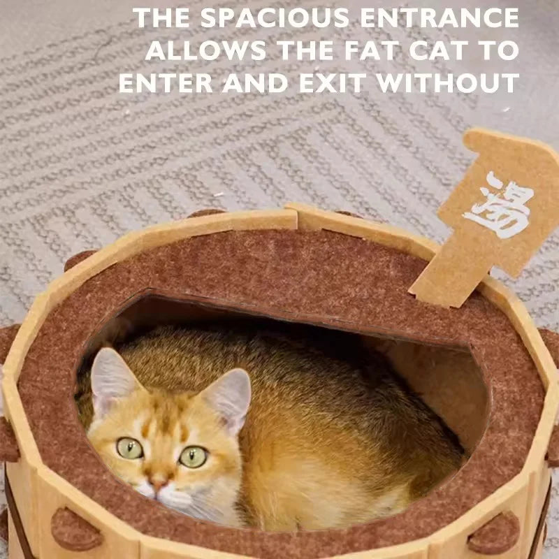 Sturdy Soft Comfortable Pet Nest Four Seasons Bathtub Cat House