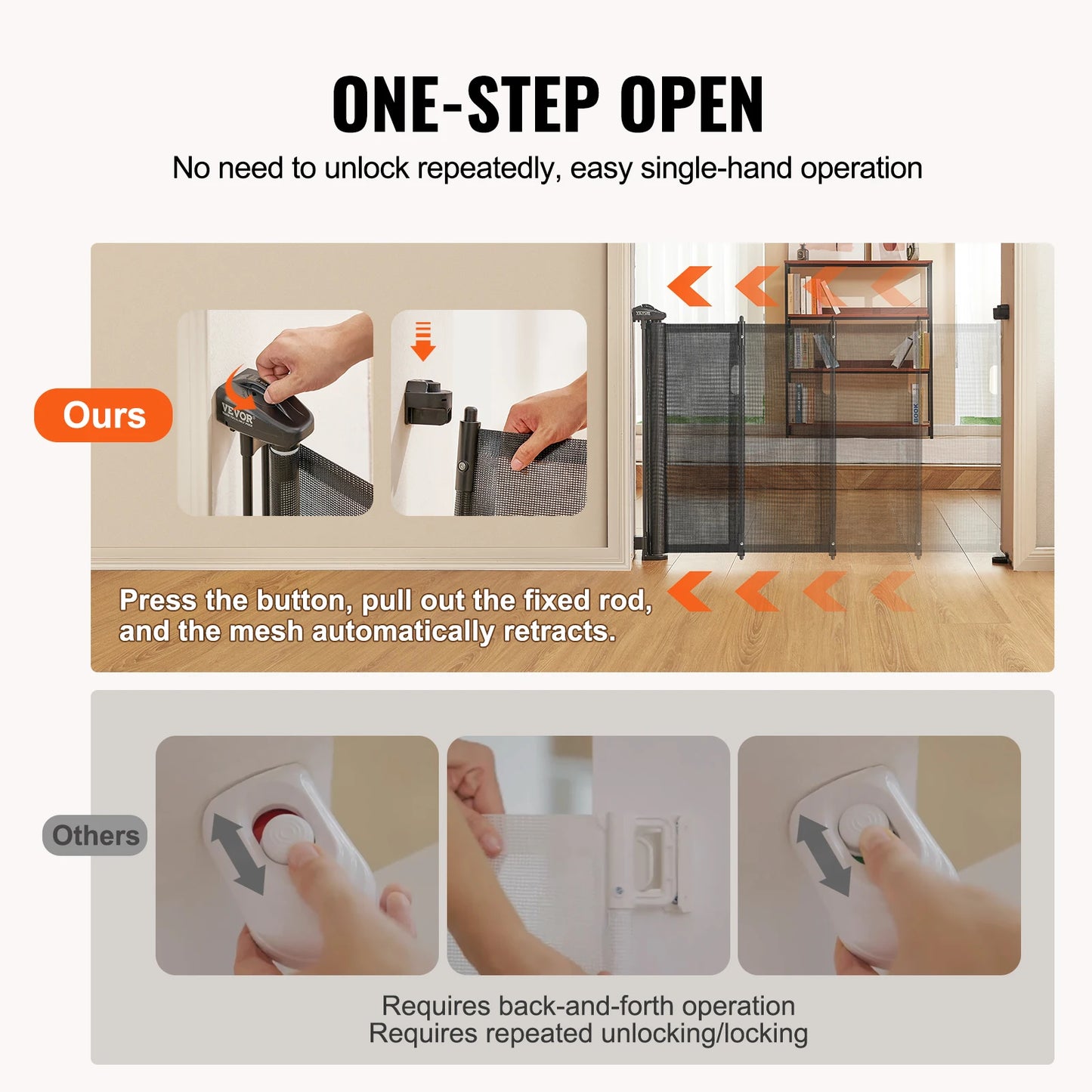 Pets Retractable Dog Gates