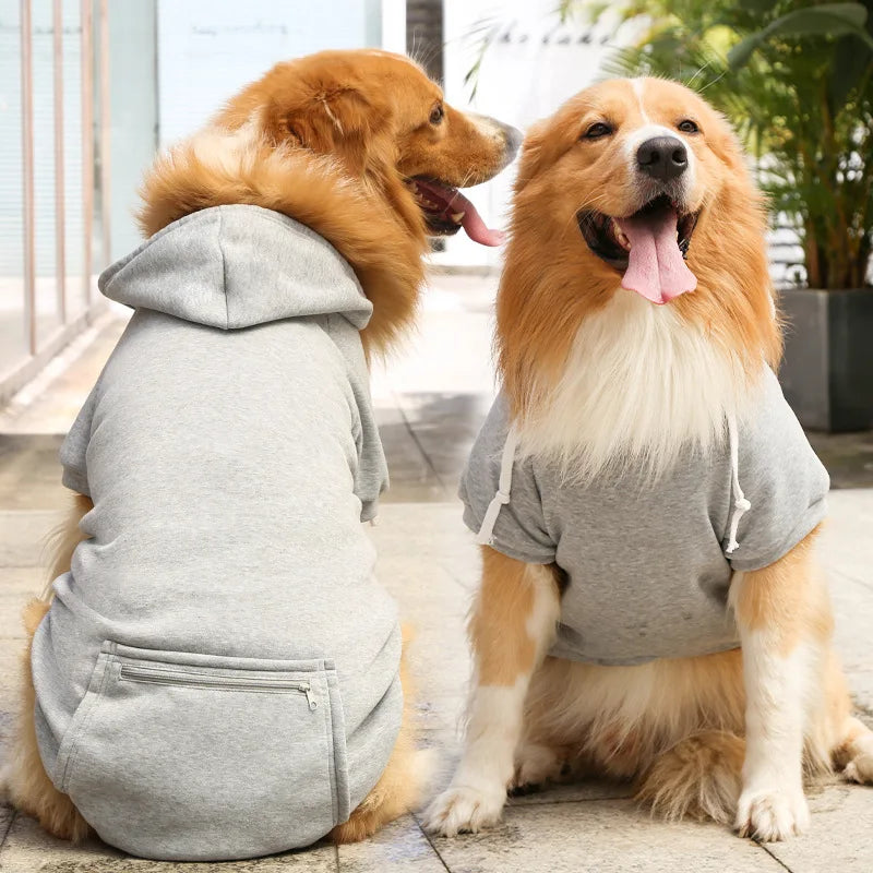 Big Dog Pet Hoodies Clothes 2XL-5XL for Medium Large