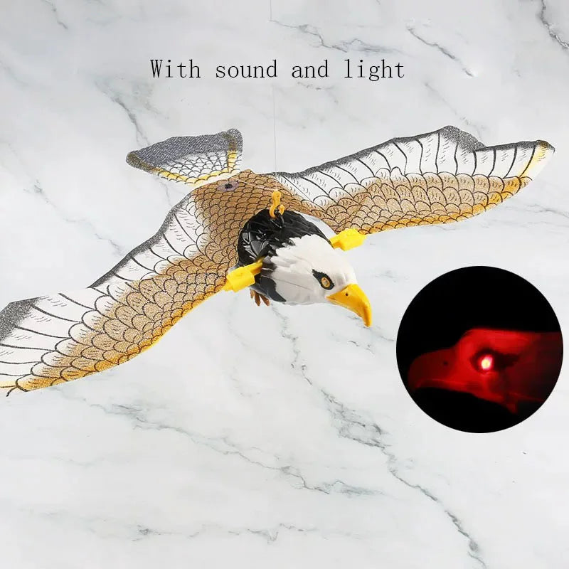 Simulation Bird Interactive Cat Toys Electric Hanging Eagle Flying Bird