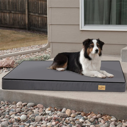 Large Orthopaedic Waterproof Pet Dog Crate Bed with Removable Washable Cover