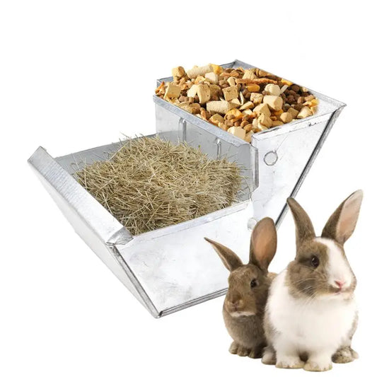 Metal Drinker Food Bowl  For Rabbits And Small Animals