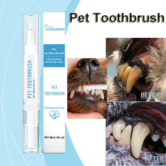 Dogs Cat Beauty Toothbrush Clean Kit Tartar Remover Teeth
