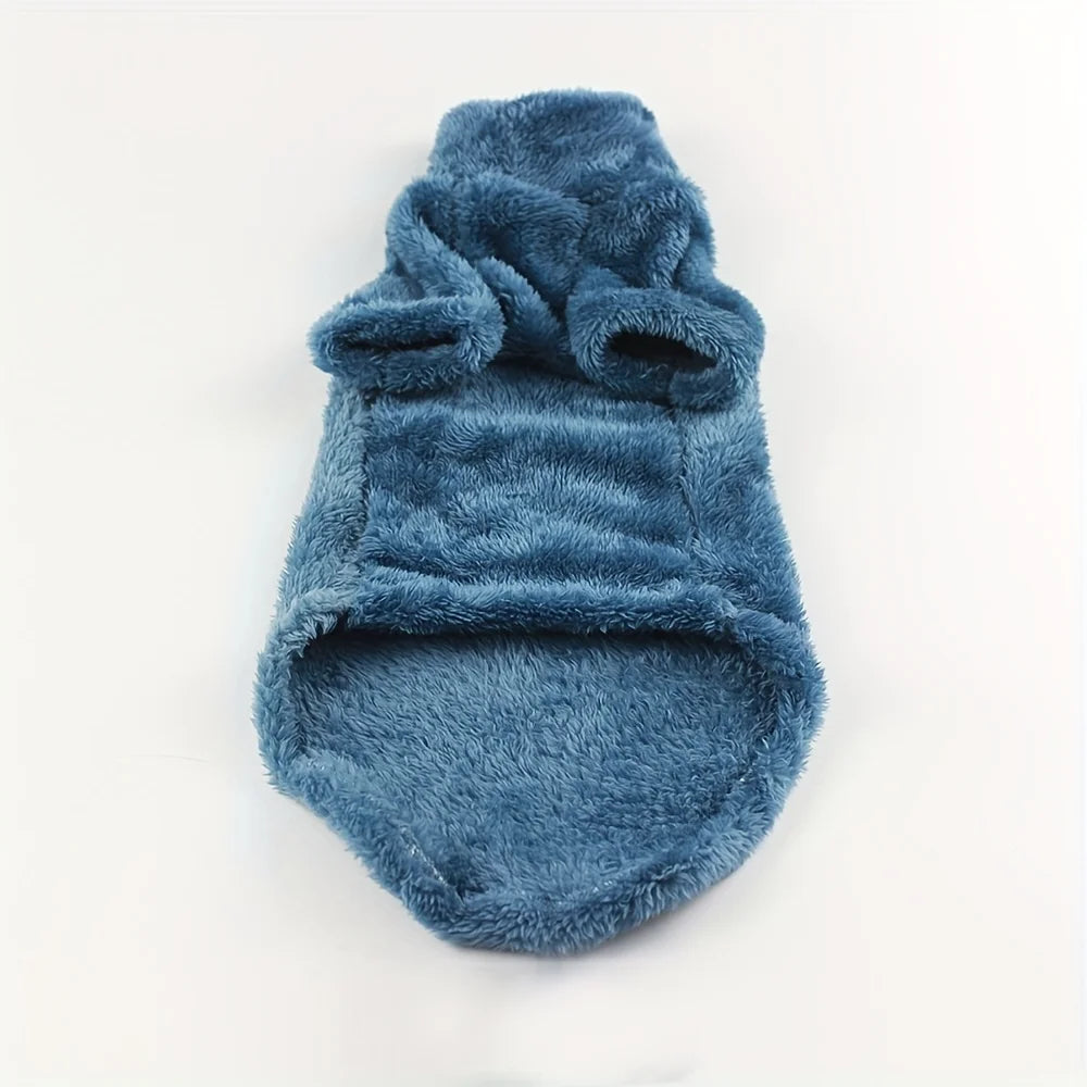 Pet Cat Sweater Home Fur Autumn and Winter Warm Solid Color Soft Arctic