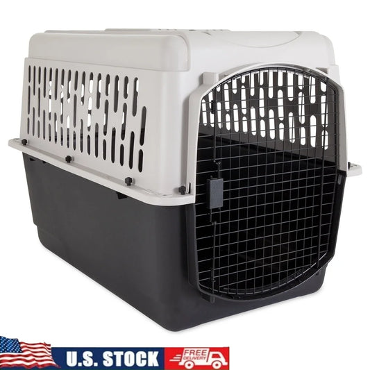 Large Dog Crate Plastic Carrier Heavy Duty Airline Approved Safe Secure
