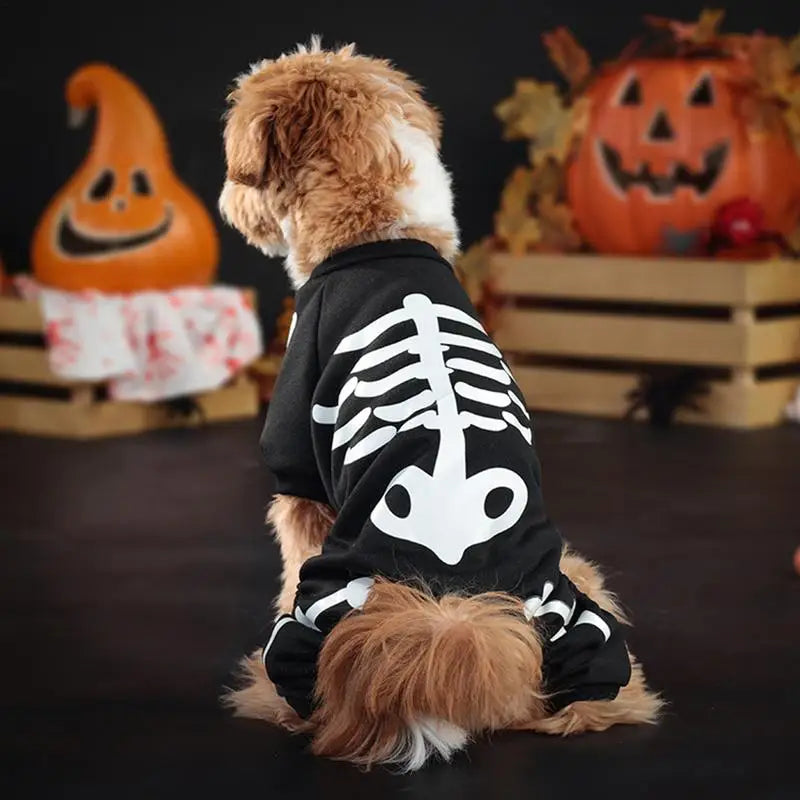 Halloween Pet Outfit Dress Up Pet Clothes Dog  Jumpsuit Pet Outfit