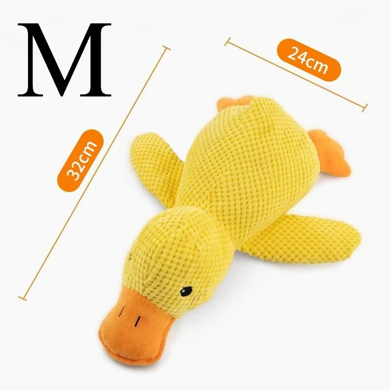 Plush Companion Sleeping Duck Dog Toys for Small Large Dogs Bite Resistant