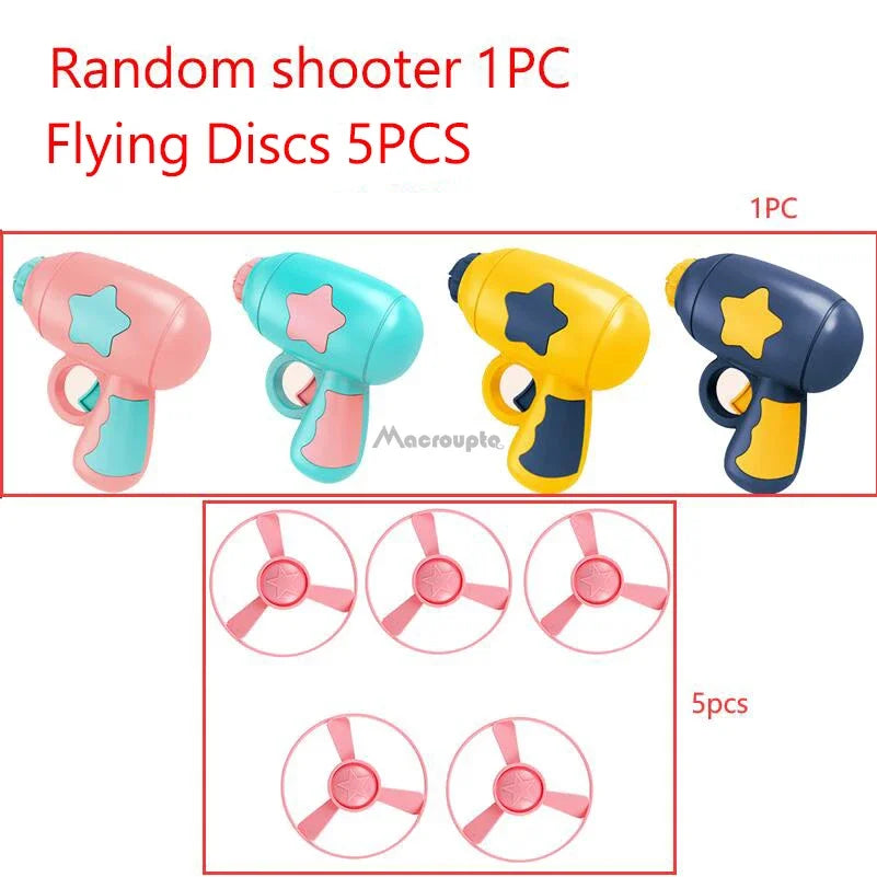 Interactive Launch Pet Training Toy for Kitten Mini Flying Disc Shooting Gun Chasing Games