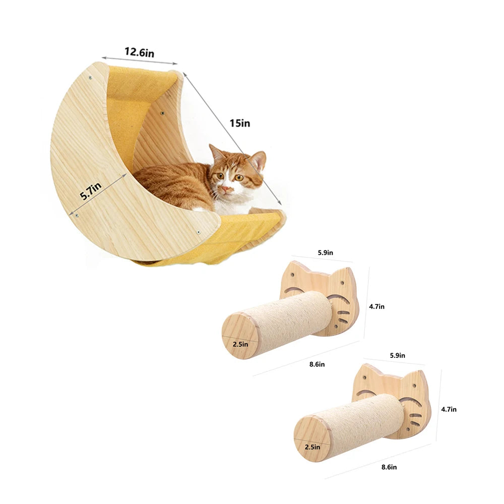 Cat Shelf Wall Hammock Climbing Shelves