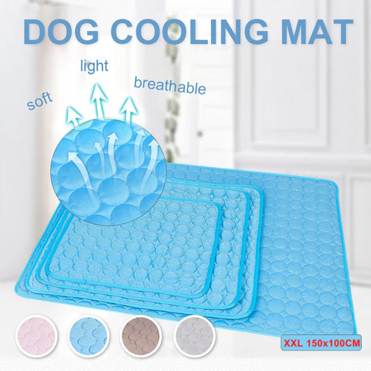 Cooling Mat Extra Large Summer Pet Cold Bed for Small Big Dogs Cat Ice Pad Blanket Pet Accessories