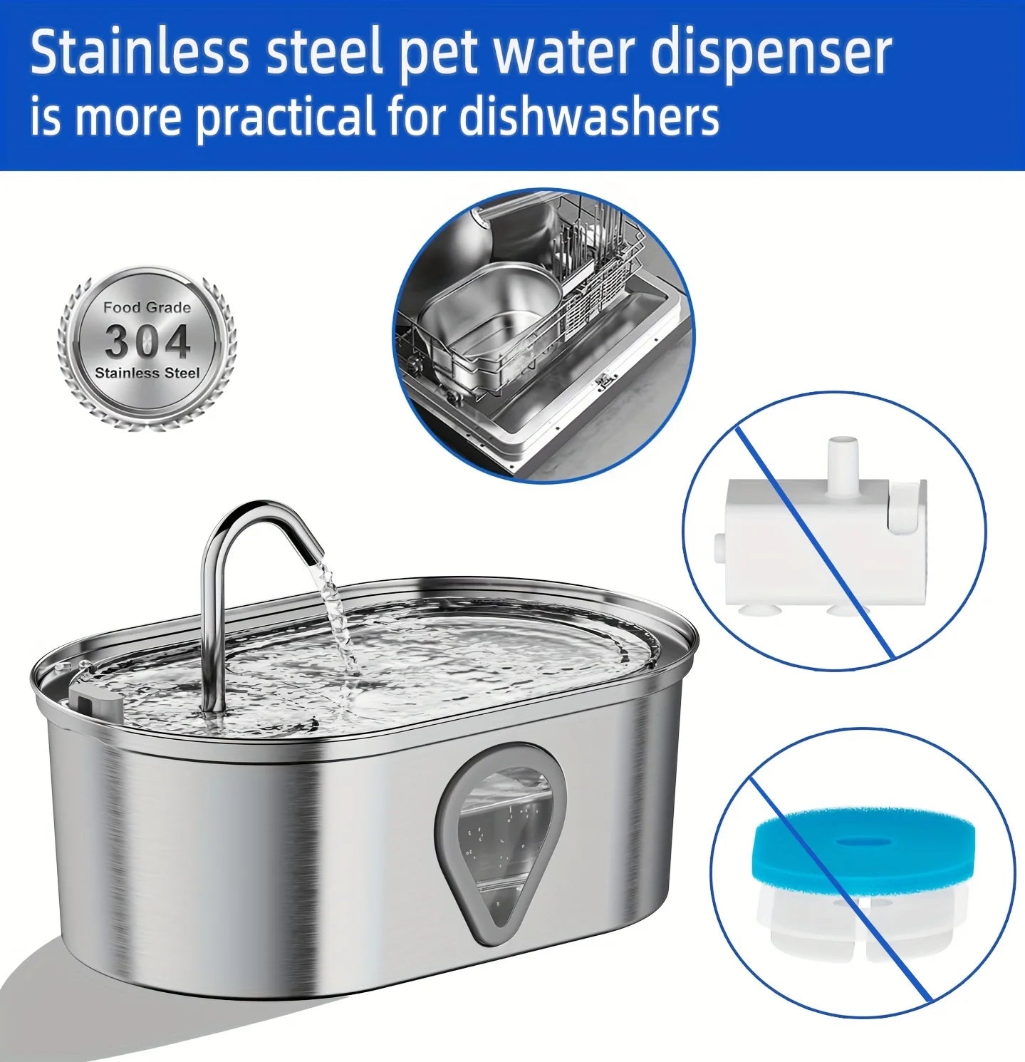 pet automatic cat water fountain
