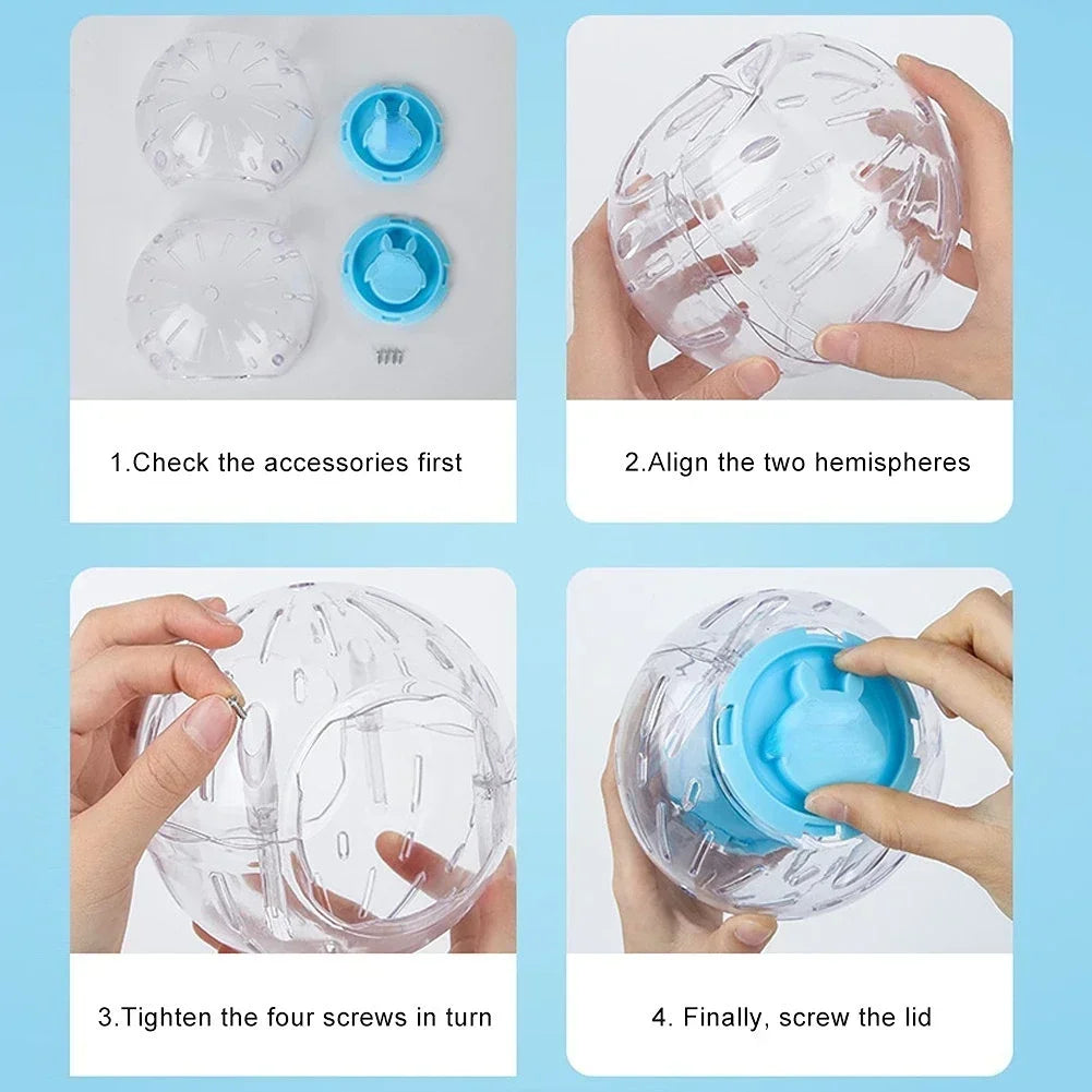 Plastic Outdoor Small Pet  Hamster Gerbil Exercise Ball Play Toy