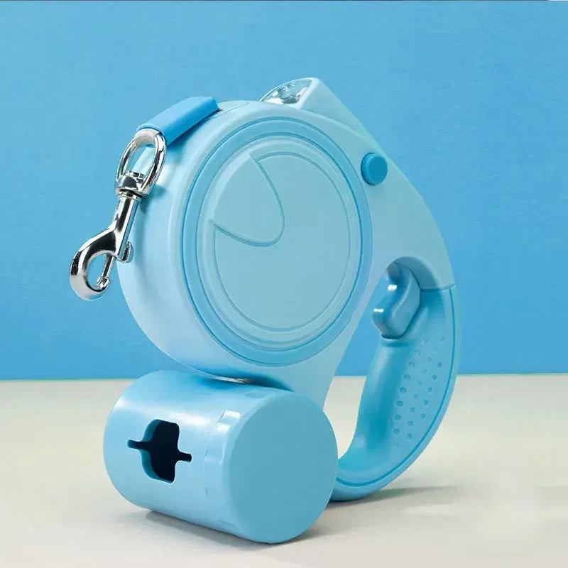 Dog Leash With Light And Garbage Bag