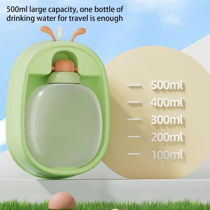 Portable Water Container Puppy Drinking Bottle With Carrying Strap For Hiking