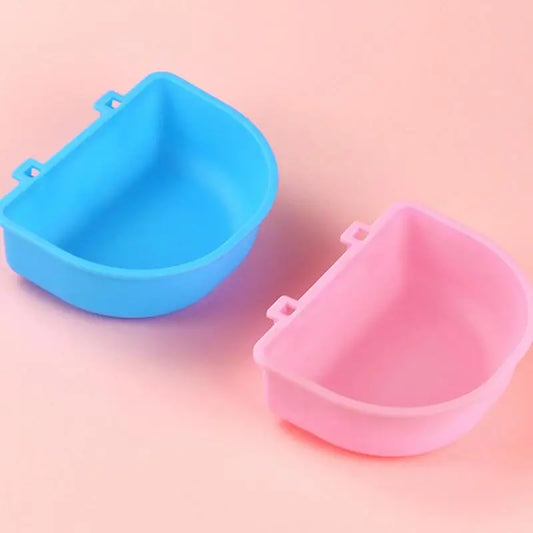 Small Pet Food Feeder Bowl Hamster Cage Hook Up Hanging Bowl Water Drinking Device Bird Squirrel Rabbits Feeding Cup