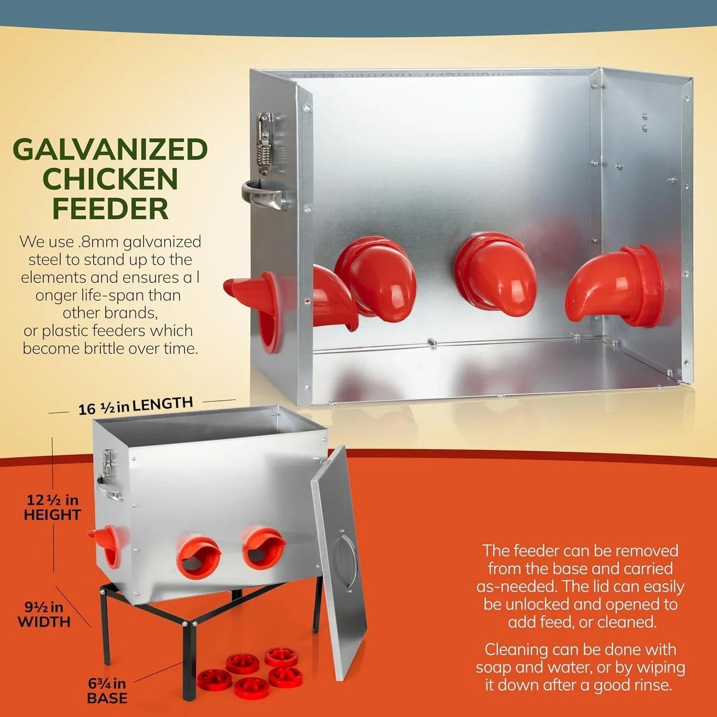 Automatic Chicken Feeder No Waste