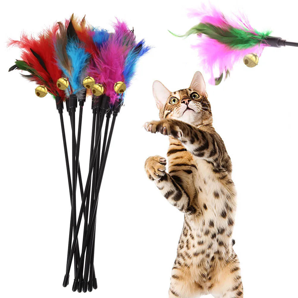 Motion Activated Teasing Toy Rechargeable Automatic Cat Toy with Tail for Indoor Cats ﻿