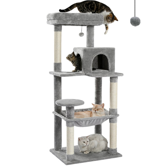 Cat Tree for Large Cats with Hammock