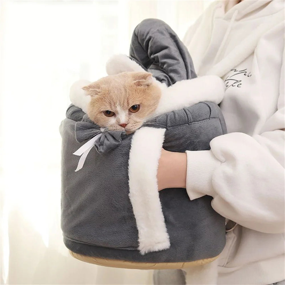 Outdoor Travel Chihuahua Puppy Dog Carrier Bacpack Winter Warm Pet Carrying Bags for Small Dogs